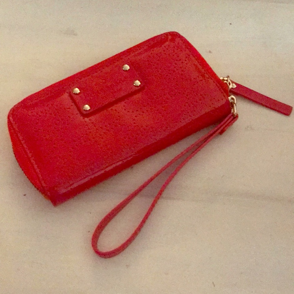 Kate spade red wristlet